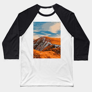 lonely Mountain - Landscape Baseball T-Shirt